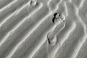 Photo of footprints in sand by JBeers